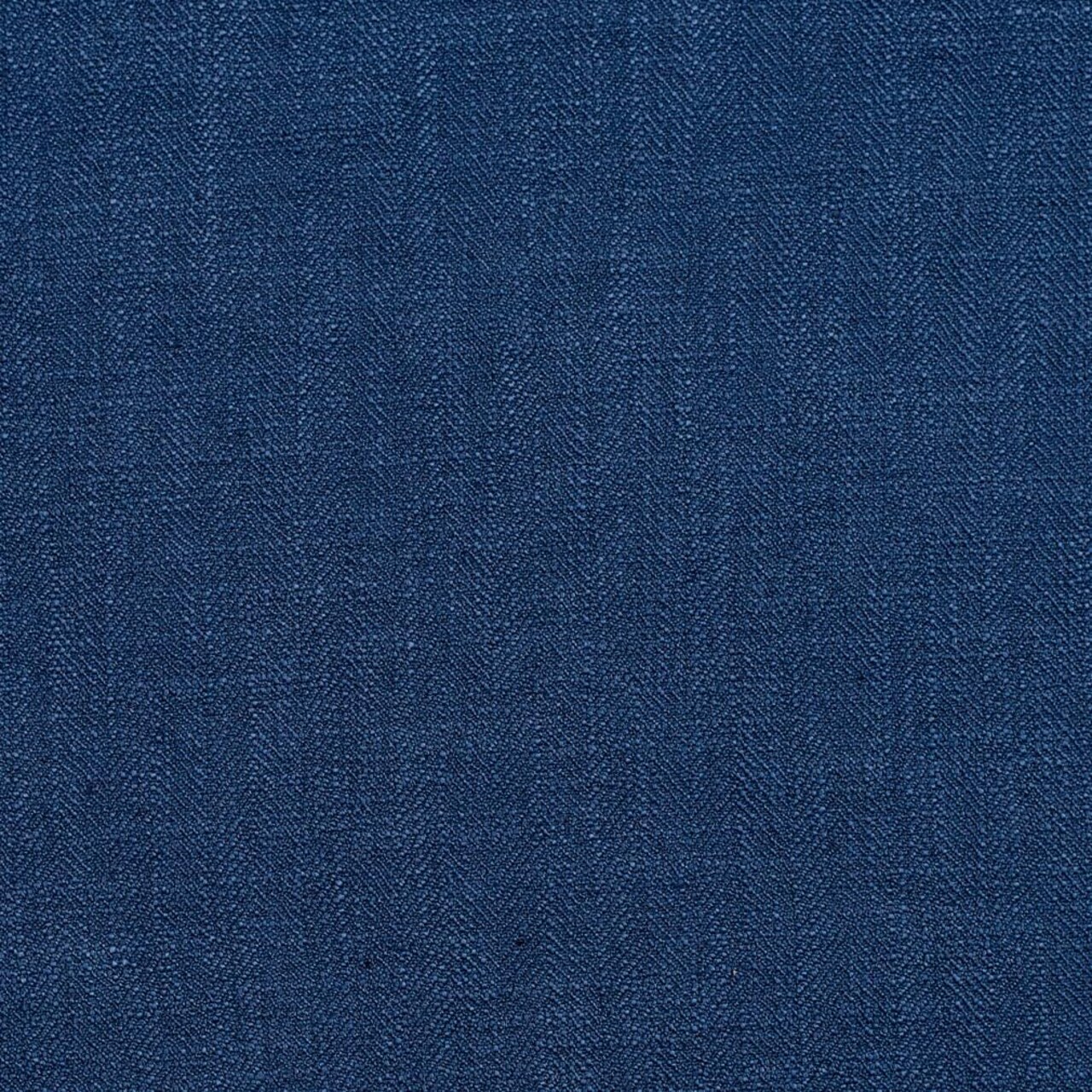 Blue Herringbone Small Scale Linen Look Upholstery Fabric by The Yard - SKU: Callie Ocean